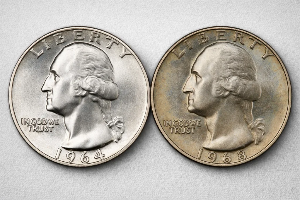 1983-P and 1983-D Roosevelt dimes obverse side by side on a light background.